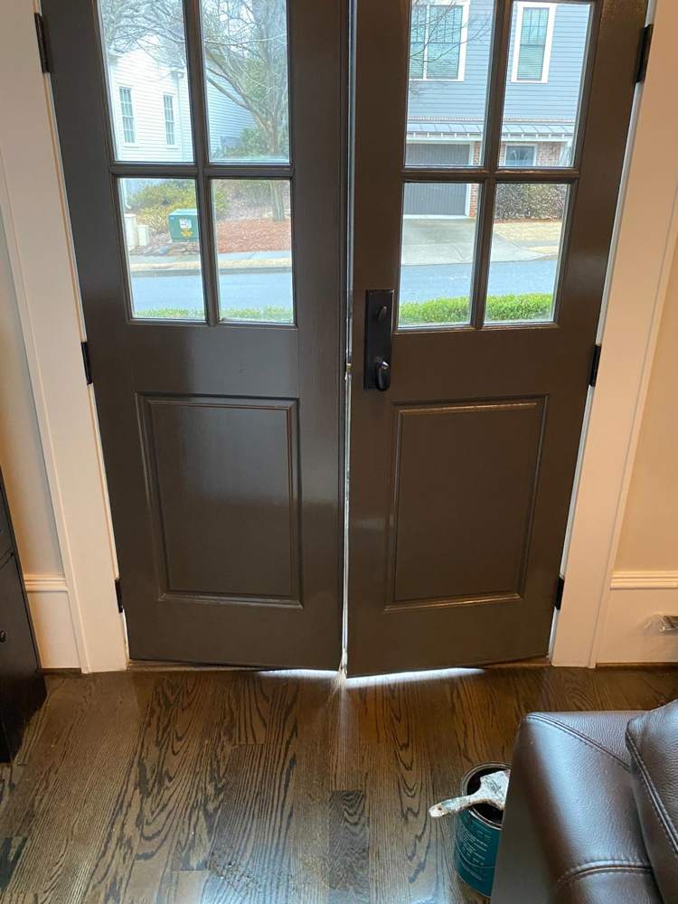 French door repaint: After: finished