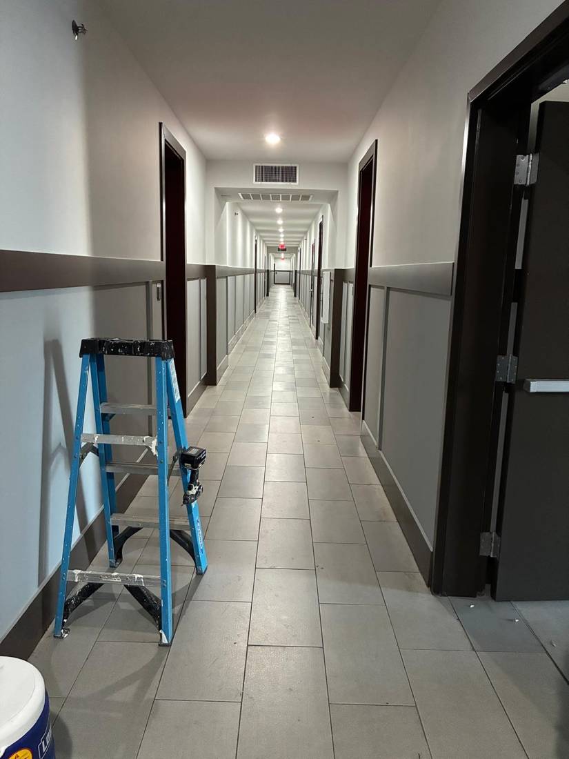 Hallway light replacement: After: new lights