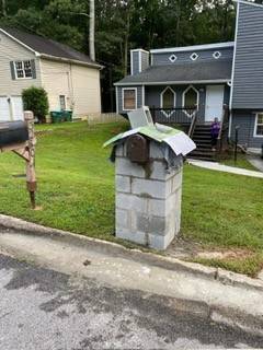 Mailbox column: Before: cinder block