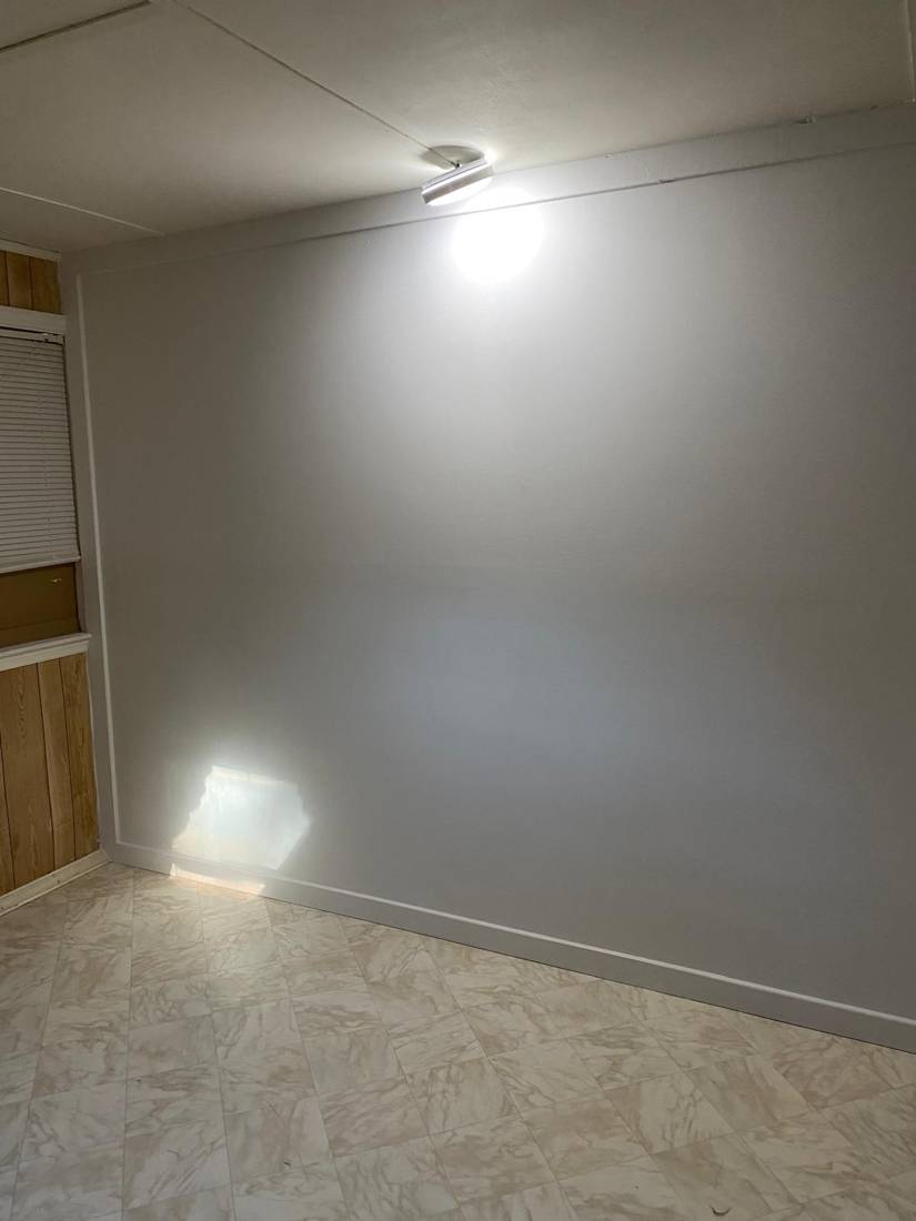 New interior wall: After: painted